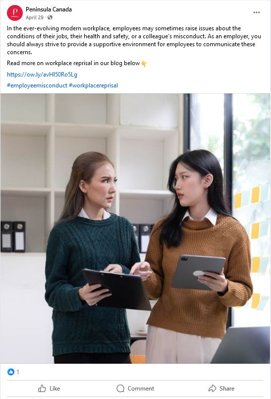 Workplace Reprisal Social